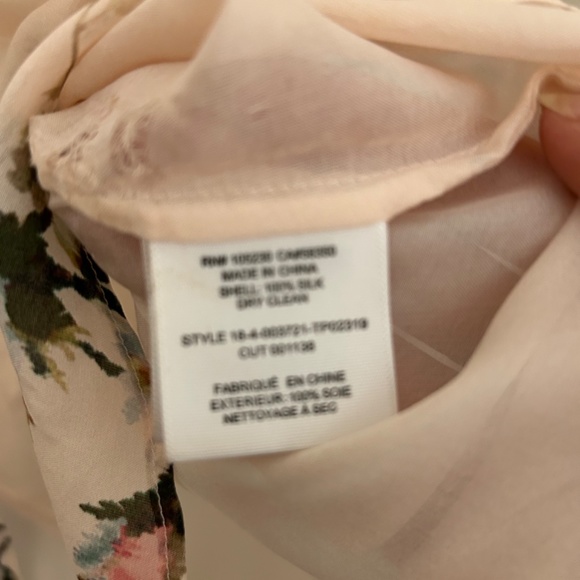 Joie Elsie Silk Floral Blouse in Rosebud Pink Medium - Picture 6 of 8